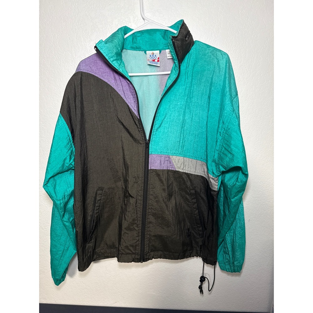 RARE Vintage JC PENNEY USA‎ Olympic Track Jacket Size M